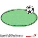 Stickdatei Doodle-Rahmen Fußball -blanko- für 10x10cm Stickrahmen - Applikation - Aufnäher S070-02